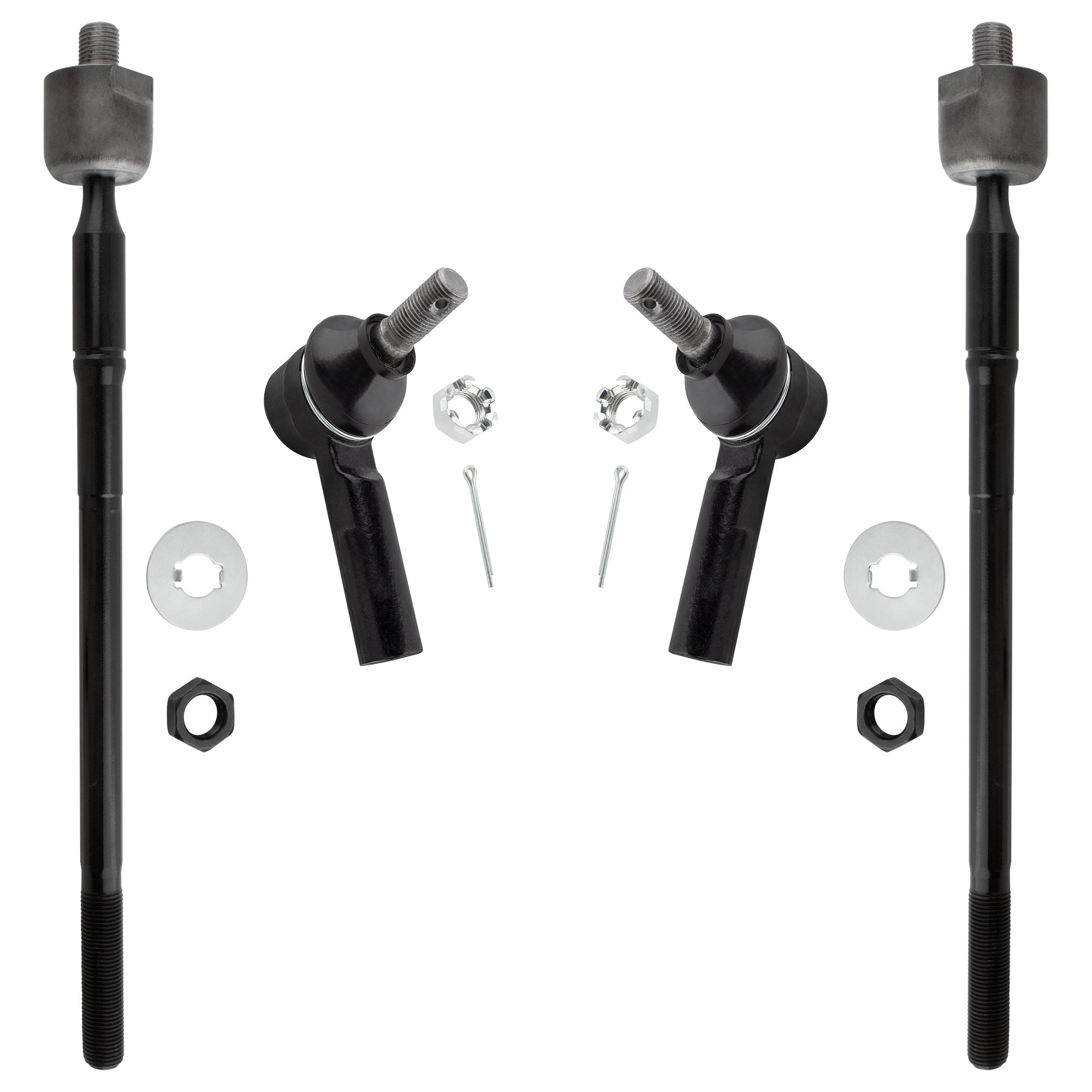 BOXI (Set of 4) Front Inner and Outer Tie Rod Ends fit for Lexus RX300 1999 2000 2001 2002 2003