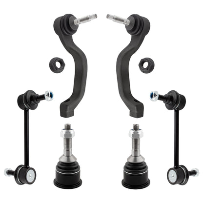BOXI (Set of 6) Front Lower Ball Joints Outer Tie Rod Sway Bar Fit for Ford Thunderbird 2002 2003