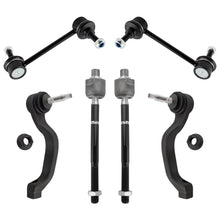 BOXI (Set of 6) Front Stabilizer Sway Bar Links + Front Inner & Outer Tie Rod Ends Fit for Ford