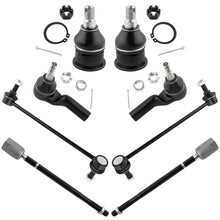 BOXI (Set of 8) Front Inner and Outer Tie Rod Ends + Sway Bar Links + Lower Ball Joints fit