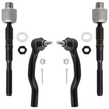BOXI (Set of 4) Front Inner and Outer Tie Rod Ends fit for Ford Edge 2007 2008 2009 2010 2011 2012