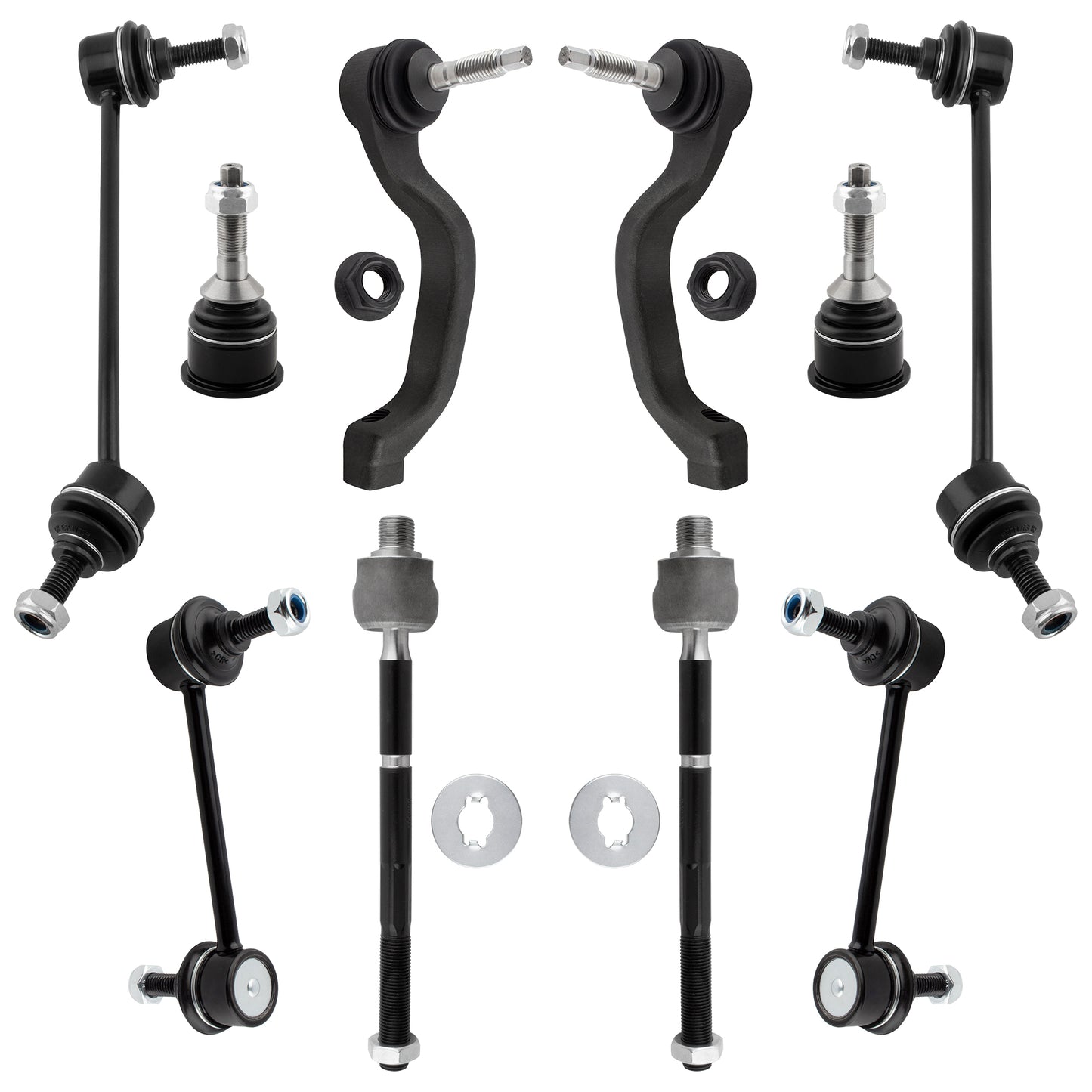 BOXI (Set of 10) Front & Rear Suspension Kit Fit for Ford Thunderbird 2003 2004 2005