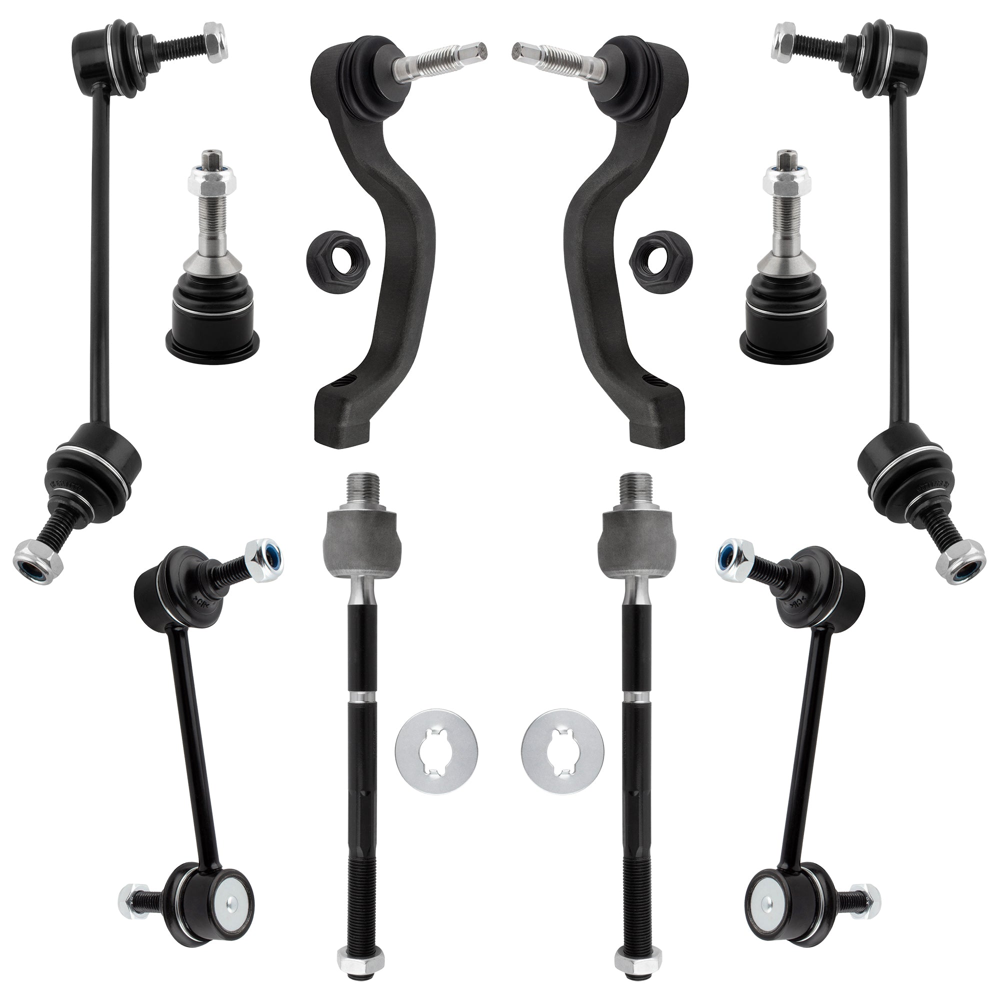 BOXI (Set of 10) Front & Rear Suspension Kit Fit for Ford Thunderbird 2003 2004 2005