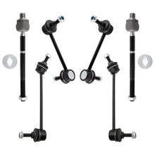 BOXI (Set of 6) Front & Rear Stabilizer Sway Bar Links + Front Inner Tie Rod Ends Fit for Ford