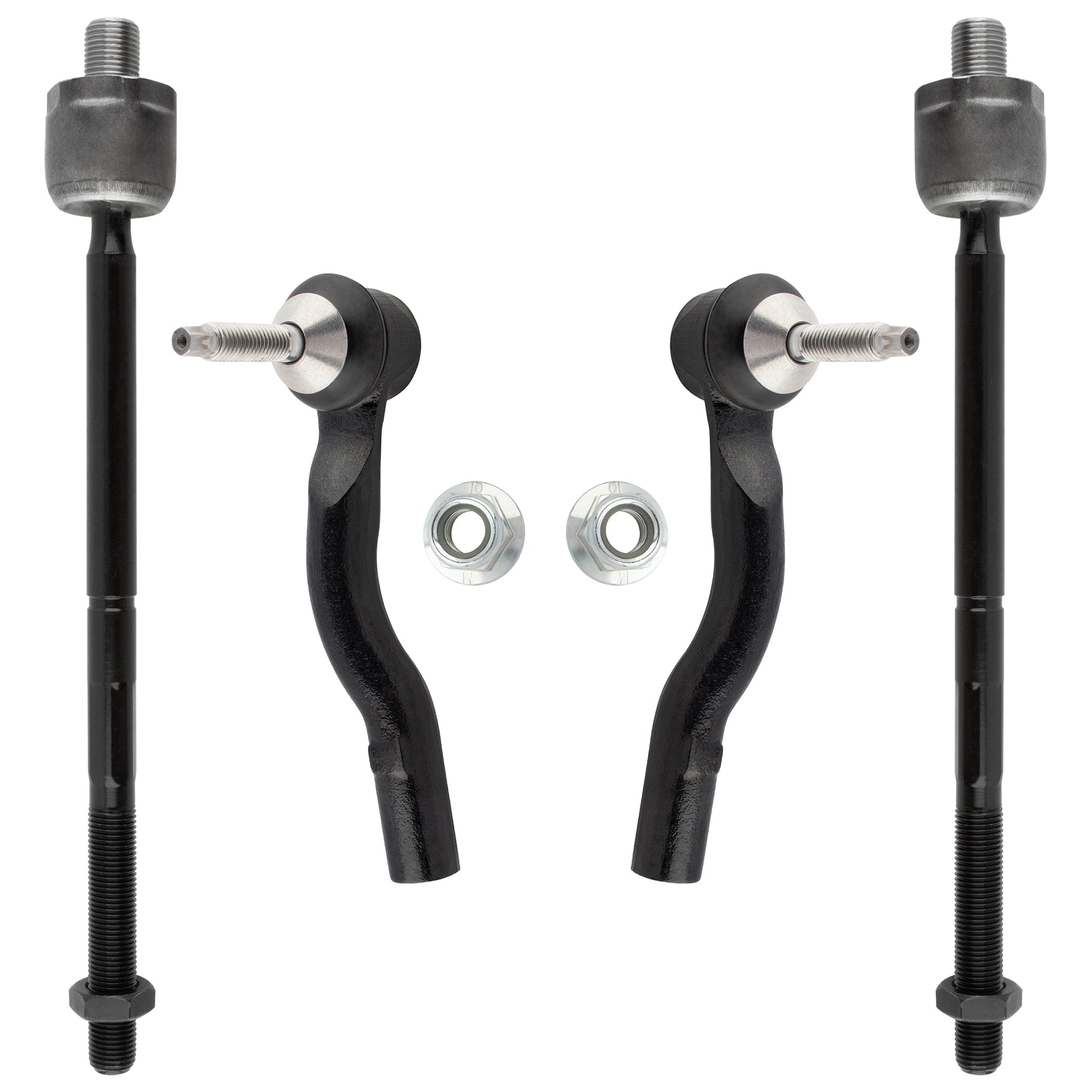 BOXI (Set of 4) Front Inner + Outer Tie Rod Ends fit for Ford Crown Victoria 2003-2011