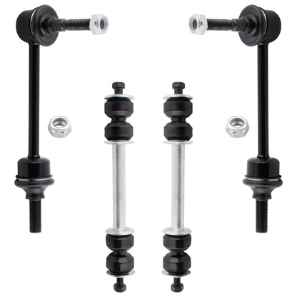 BOXI (Set of 4) Front and Rear Stabilizer Sway Bar End Links fit for Ford Crown Victoria 1998 1999