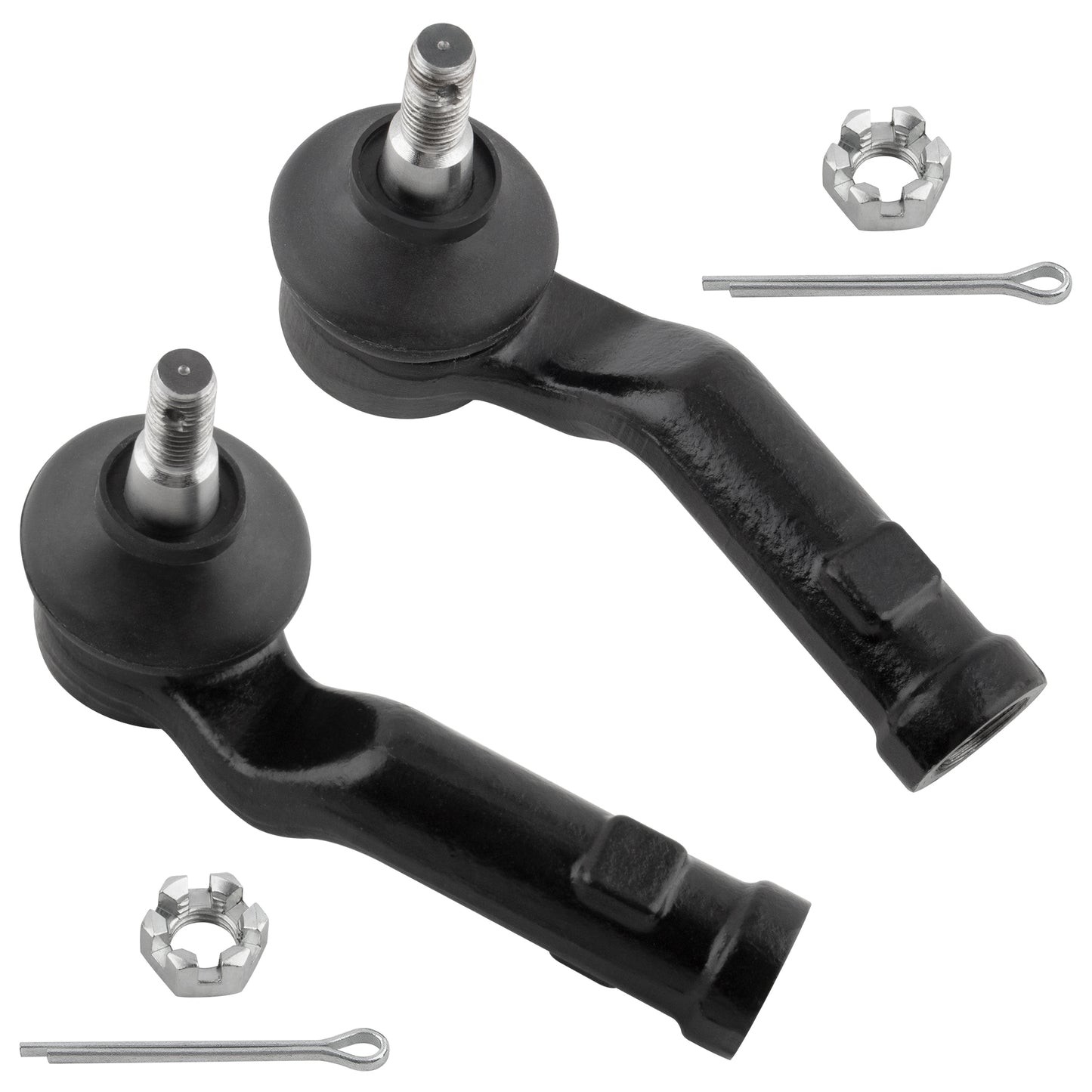 BOXI 2pcs Front Outer Tie Rod Ends Fit for Mazda 3 2004-2013