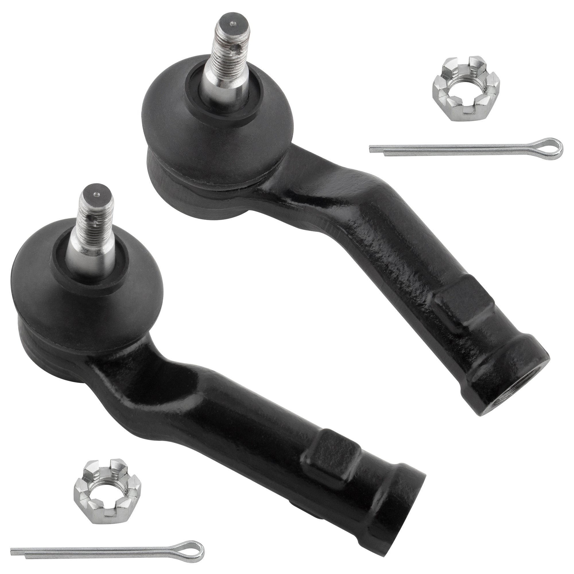 BOXI 2pcs Front Outer Tie Rod Ends Fit for Mazda 3 2004-2013
