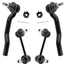 BOXI (Set of 4) Front Stabilizer Sway Bar End Links + Outer Tie Rod Ends fit for Mazda CX-7 2007