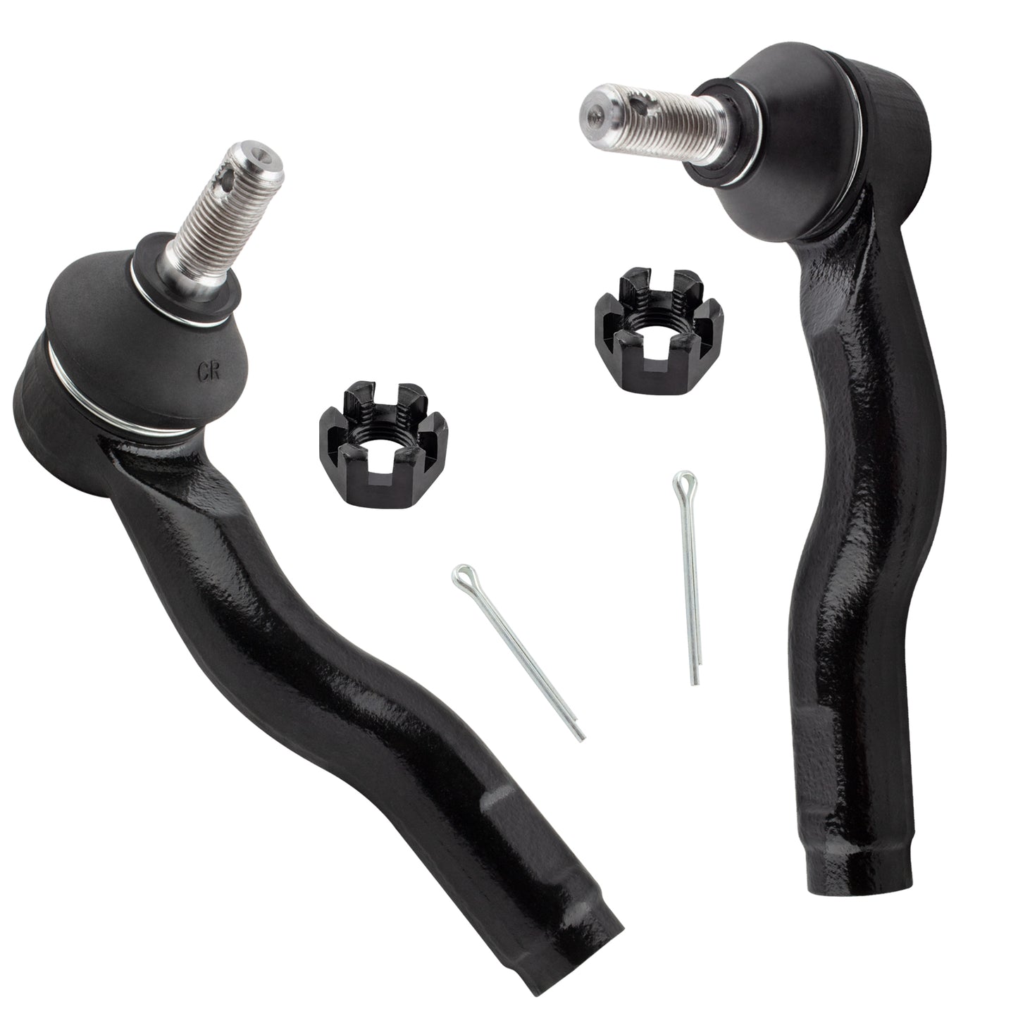 BOXI 2pcs Front Outer Tie Rod Ends Fit for Mazda 6 2003 2004 2005 2006 2007 2008 Sedan Wagon 2.3L