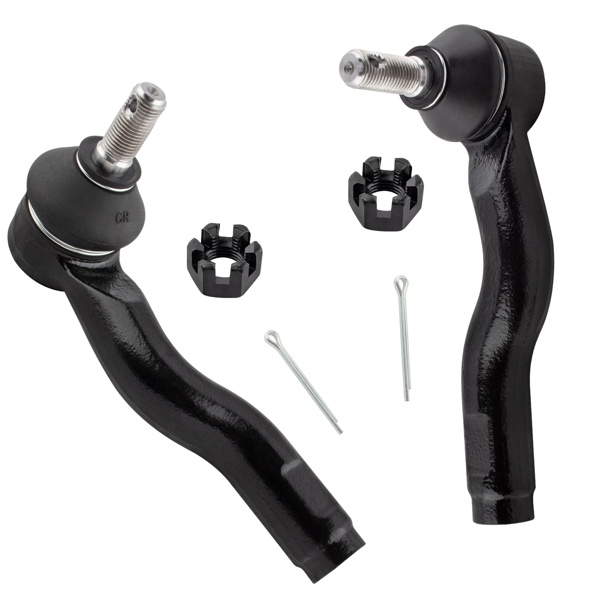 BOXI 2pcs Front Outer Tie Rod Ends Fit for Mazda 6 2003 2004 2005 2006 2007 2008 Sedan Wagon 2.3L