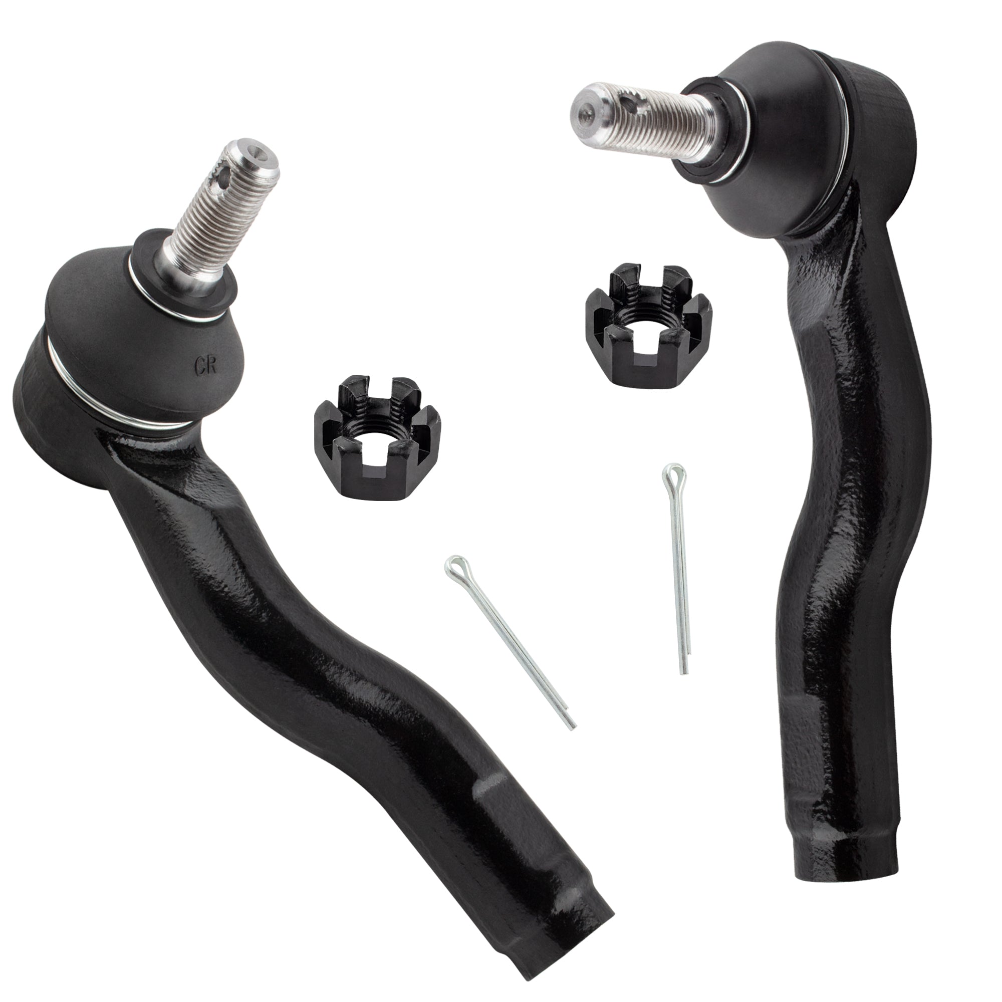 BOXI 2pcs Front Outer Tie Rod Ends Fit for Mazda 6 2003 2004 2005 2006 2007 2008 Sedan Wagon 2.3L