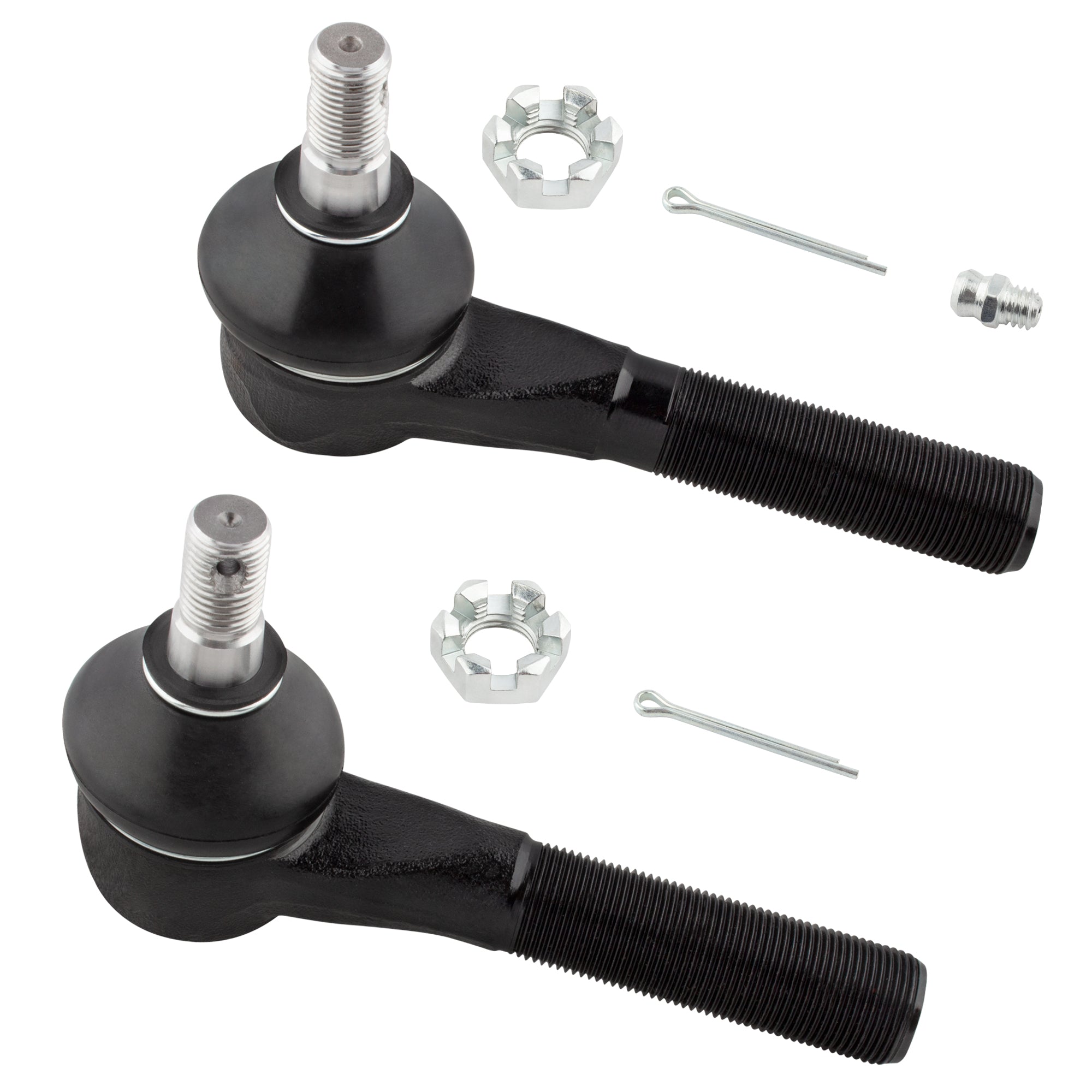 BOXI 2pcs Front Outer Tie Rod End Links Fit for Ford E-150 2003-2005