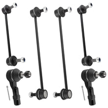 BOXI (Set of 6) Front and Rear Stabilizer Sway Bar End Links + Outer Tie Rod Ends fit for Mazda