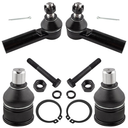 BOXI 4pcs Front Ball Joints Tie Rod Ends Fit for Ford Escape 2001-2009