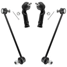 BOXI 4pcs Front Outer Tie Rods + Sway Bar Links Fit for Mazda 3 2004-2009