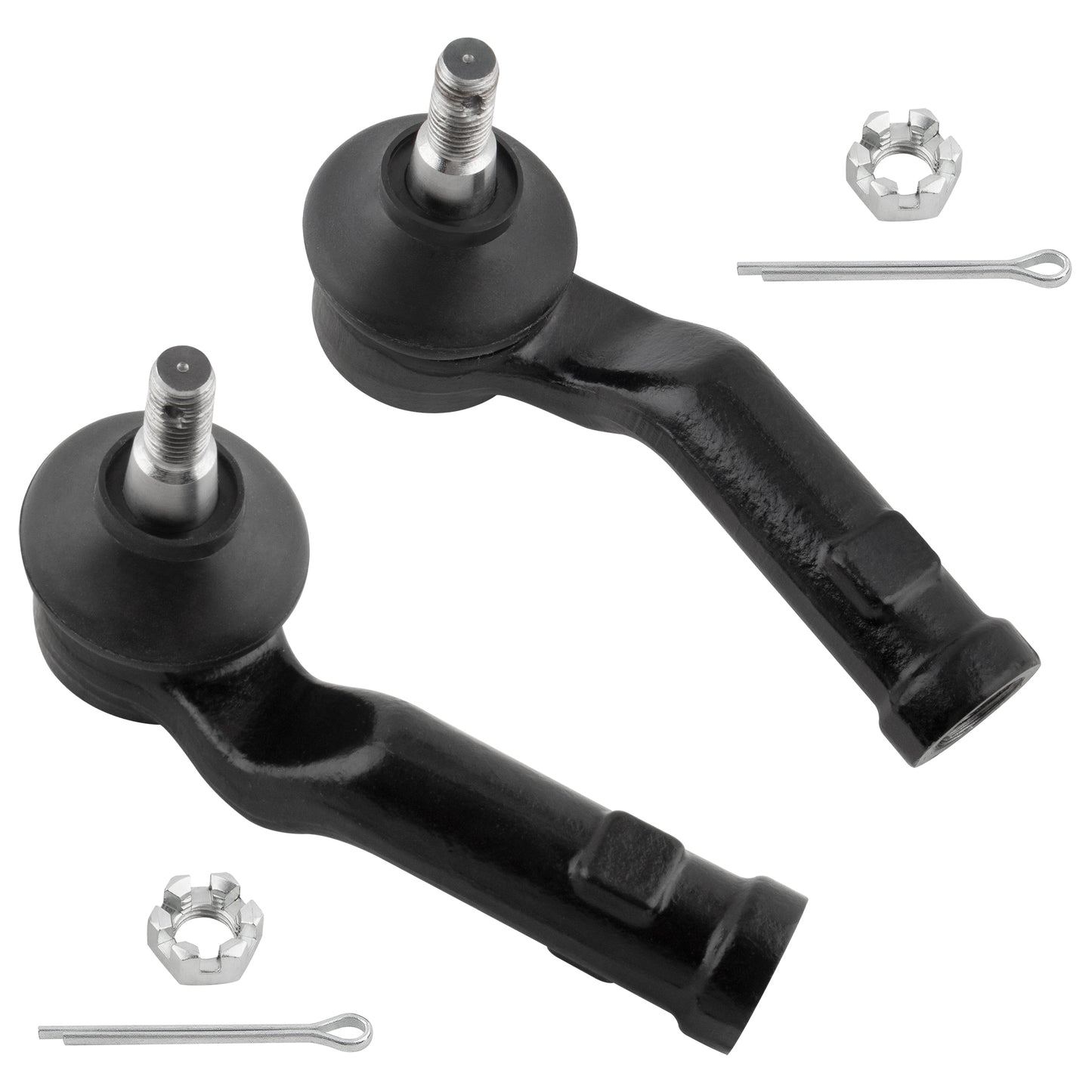 BOXI 4pcs Front Outer Tie Rods + Sway Bar Links Fit for Mazda 3 2004-2009 — product photo 3