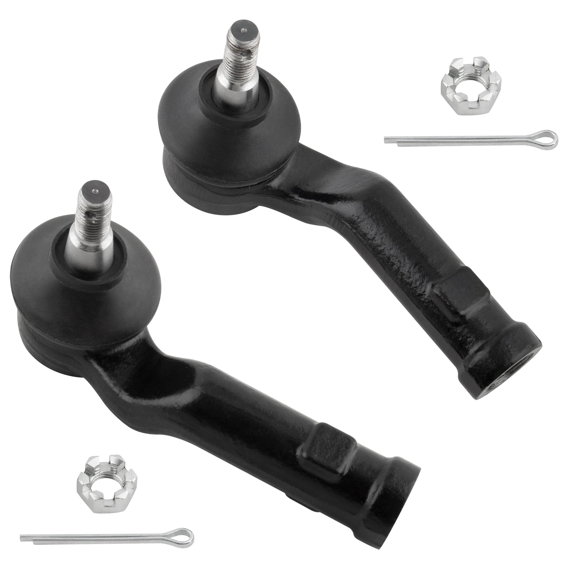 BOXI 4pcs Front Outer Tie Rods + Sway Bar Links Fit for Mazda 3 2004-2009 — product photo 3
