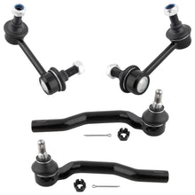 BOXI (Set of 4) Front Stabilizer Sway Bar End Links + Outer Tie Rod Ends fit for Mazda CX-9 2007