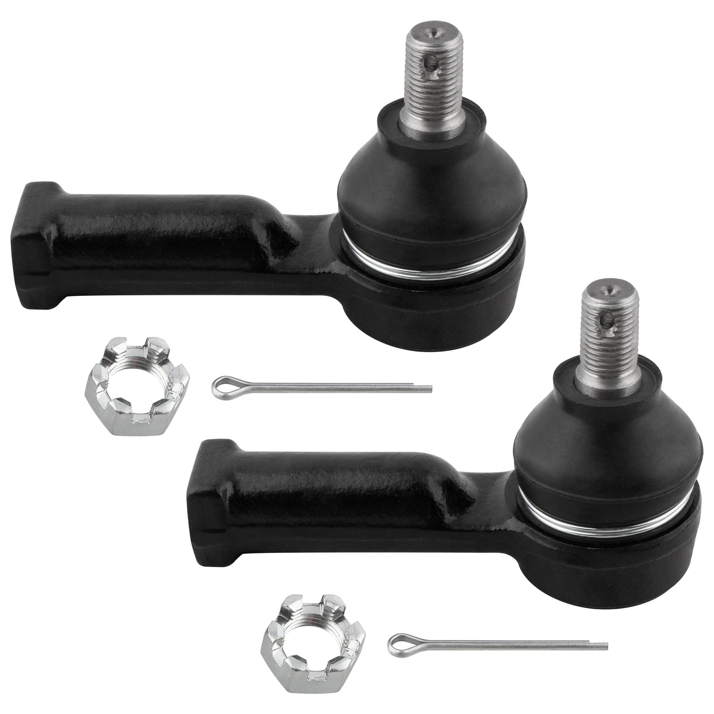 BOXI (Set of 4) Front Upper Ball Joints + Outer Tie Rod Ends fit for Mazda B2000 1986-1987 — product photo 3