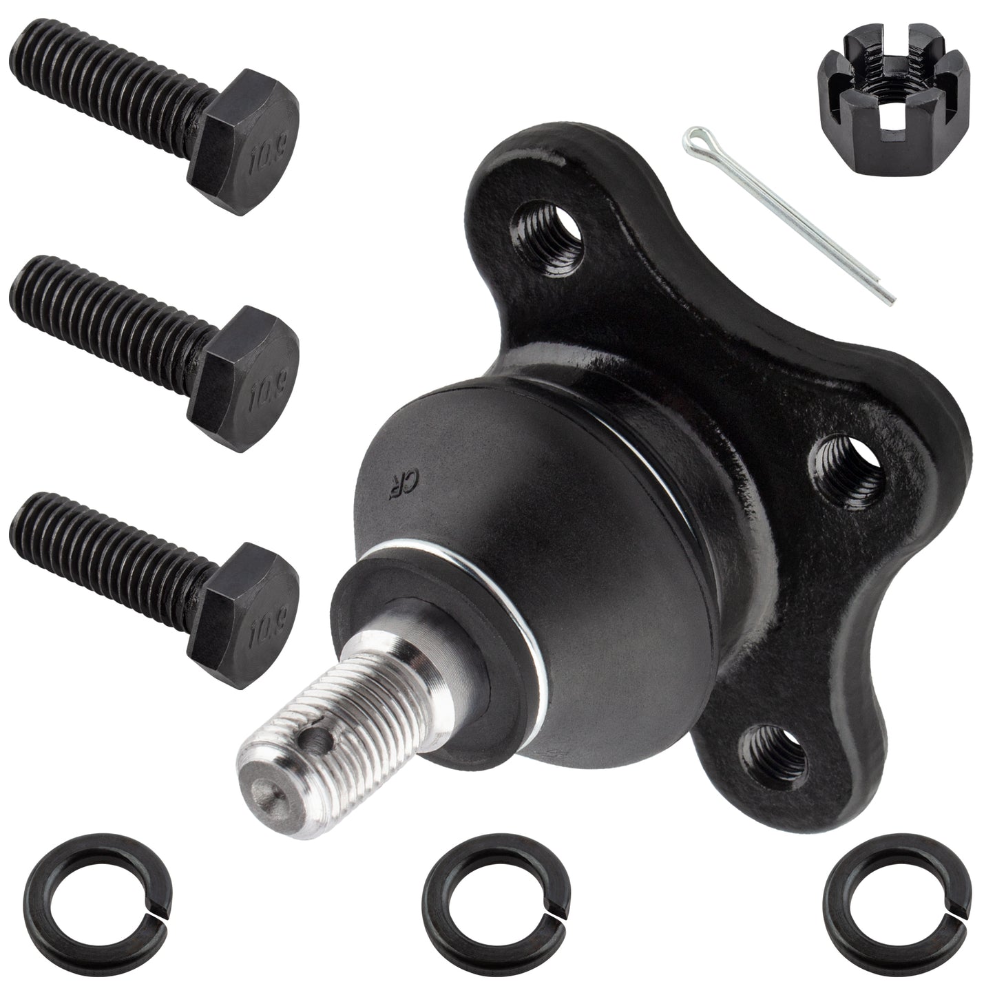 BOXI (Set of 4) Front Upper Ball Joints + Outer Tie Rod Ends fit for Mazda B2000 1986-1987 — product photo 5