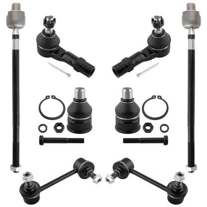BOXI 8pc Front Sway Bars Ball Joints Tie Rods Fit for Mazda 626 1993-1995 MX-6 1993-1997
