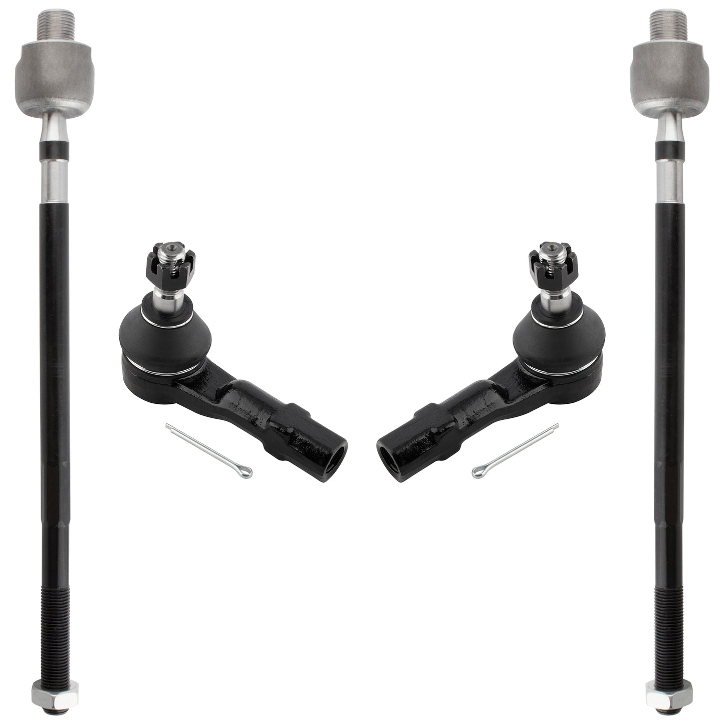 BOXI 4pc Front Inner Outer Tie Rod Kit Fits for Ford Probe 1993-1997