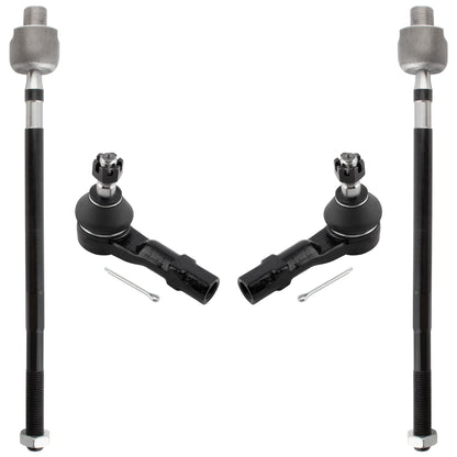BOXI 4pc Front Inner Outer Tie Rod Kit Fits for Ford Probe 1993-1997