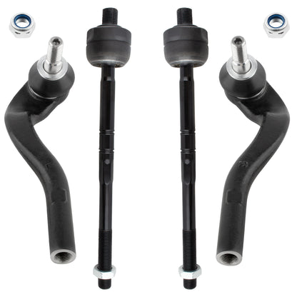 BOXI 4pcs Front Inner Outer Tie Rod Ends Fit for Mercedes-Benz E250 2014-2016
