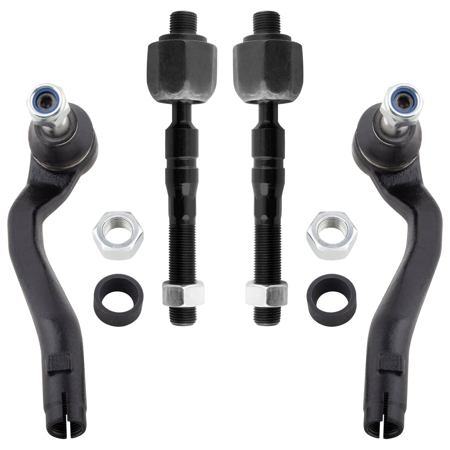 BOXI 4pc Front Inner & Outer Tie Rod Ends Fit for Mercedes-Benz Ml320 1998-2003