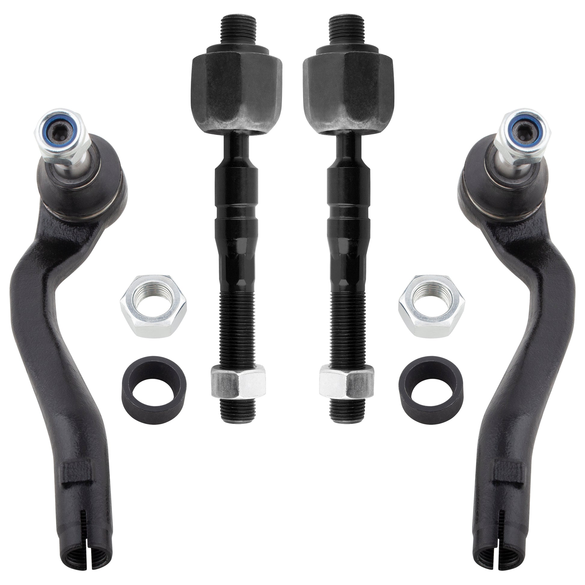 BOXI 4pc Front Inner & Outer Tie Rod Ends Fit for Mercedes-Benz Ml320 1998-2003