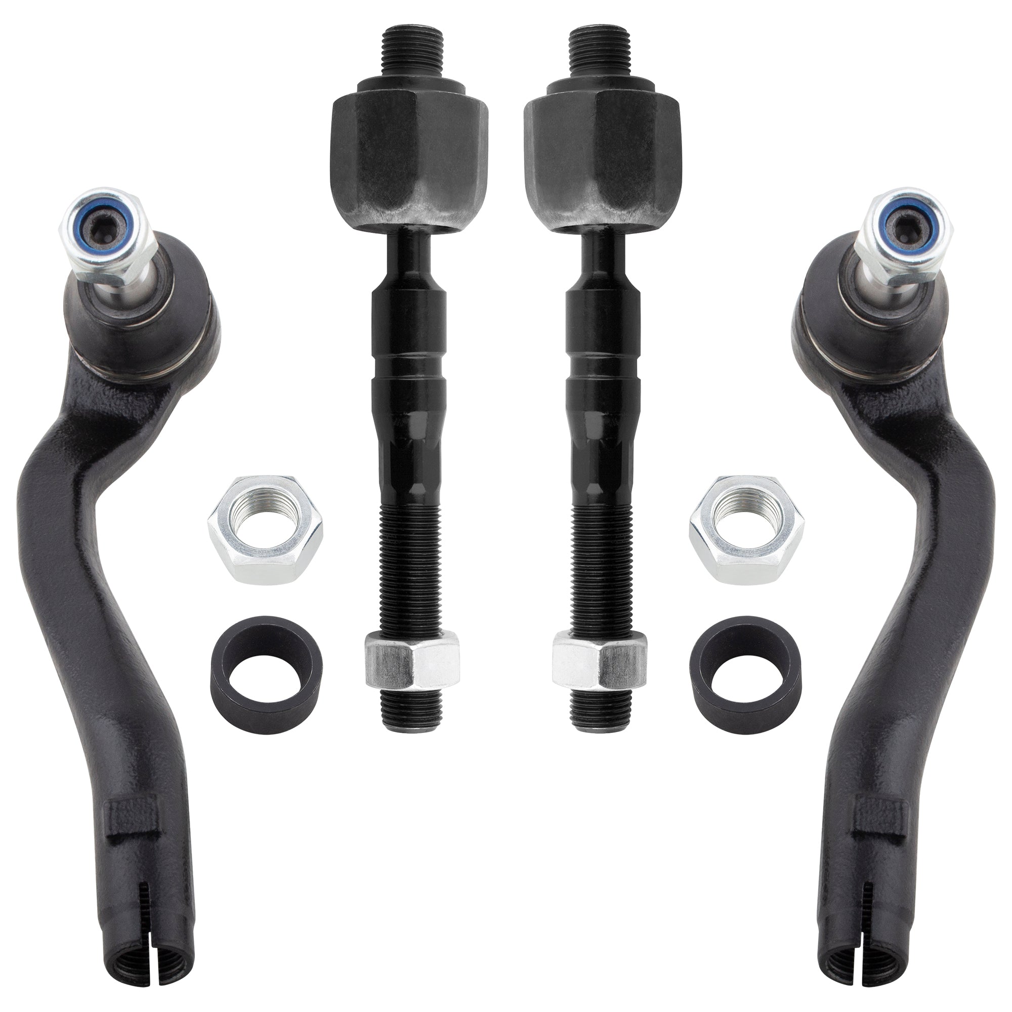 BOXI 4pc Front Inner & Outer Tie Rod Ends Fit for Mercedes-Benz Ml320 1998-2003