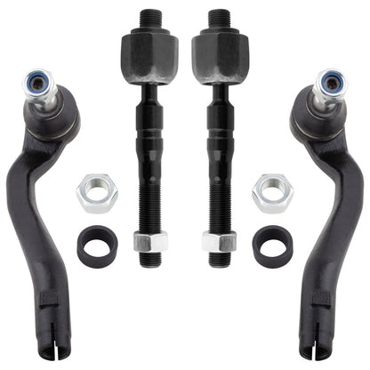 BOXI 4pc Front Inner & Outer Tie Rod Ends Fit for Mercedes-Benz Ml320 1998-2003