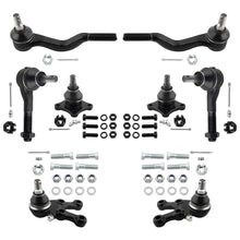 BOXI (Set of 8) Front Upper Lower Ball Joints Inner Outer Tie Rod Ends Fit for Mitsubishi Montero