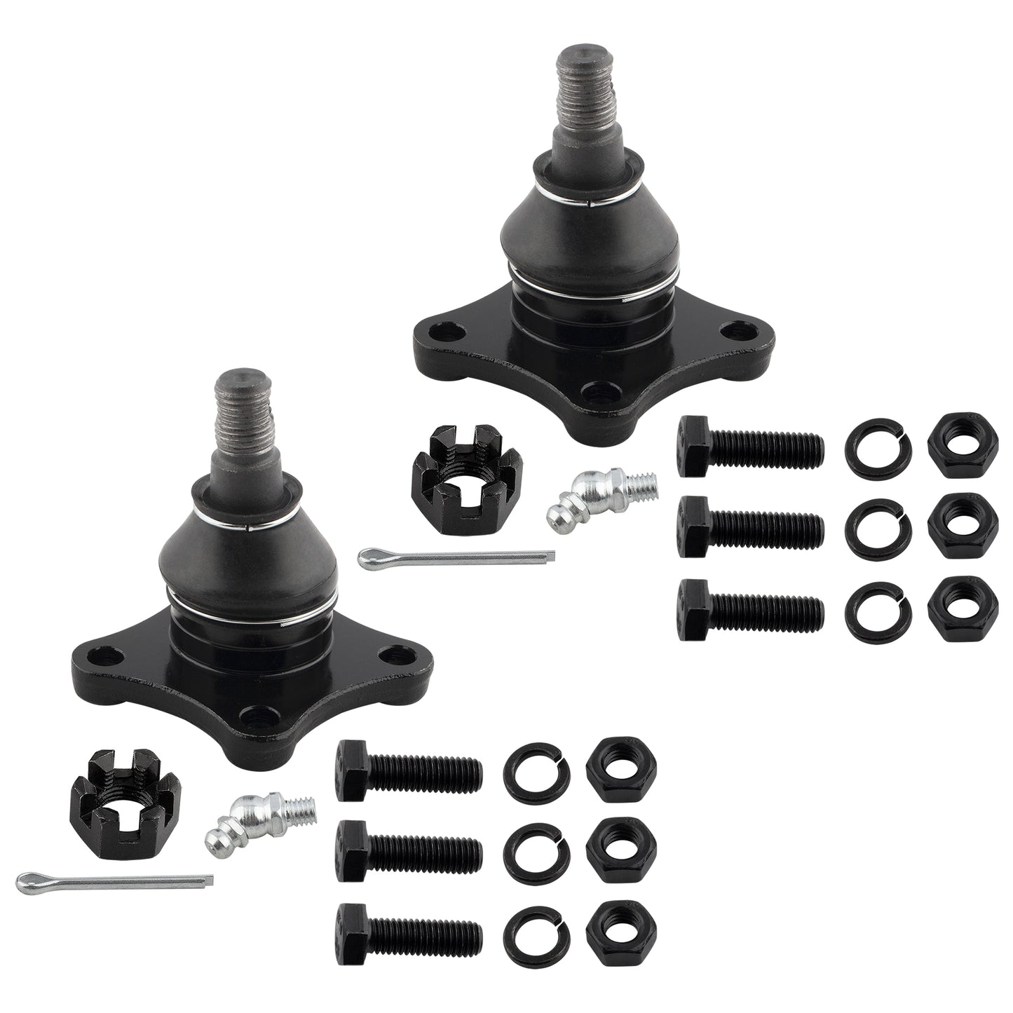 BOXI (Set of 8) Front Upper Lower Ball Joints Inner Outer Tie Rod Ends Fit for Mitsubishi Montero — product photo 4