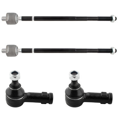 BOXI 4pcs Front Inner Outer Tie Rod Kit Fit for Mitsubishi Outlander 2007 2008 2009 2010 2011 2012