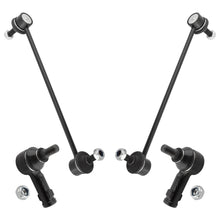 BOXI (Set of 4) Front Outer Tie Rod End + Sway Bar Links Fit for Mitsubishi Lancer 2008 2009 2010