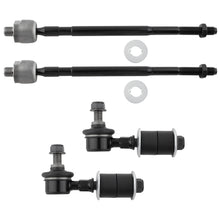 BOXI 4PC K750181 EV800355 Front Sway Bar and Inner Tie Rod Kit Tie Rod Ends and Stabilizer Bar Link
