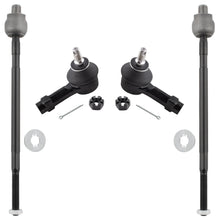 BOXI 4pcs Front Inner and Outer Tie Rod End Links Fit for Mitsubishi Lancer 2002 2003 2004 2005