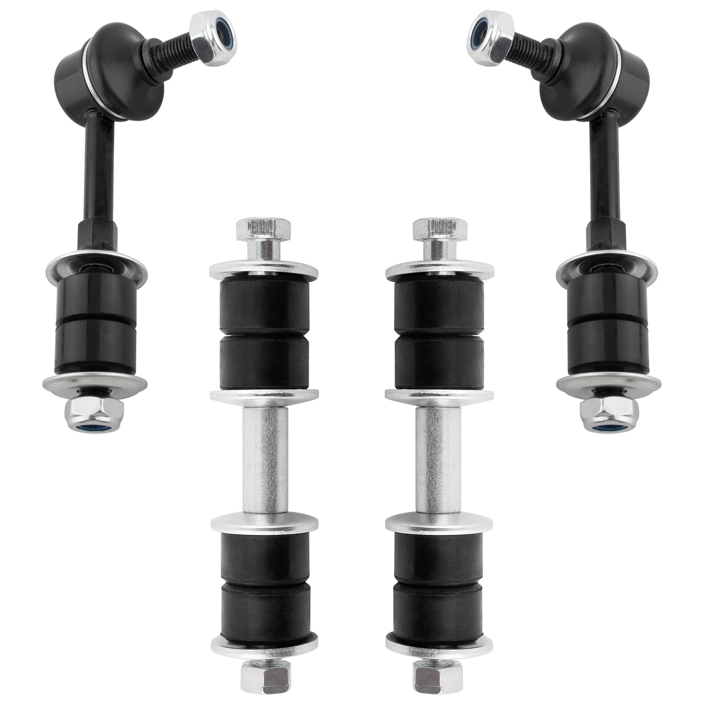 BOXI (Set of 4) 2x Front Stabilizer Sway Bar Links + 2x Stabilizer Rear Sway Bar Links Replacement