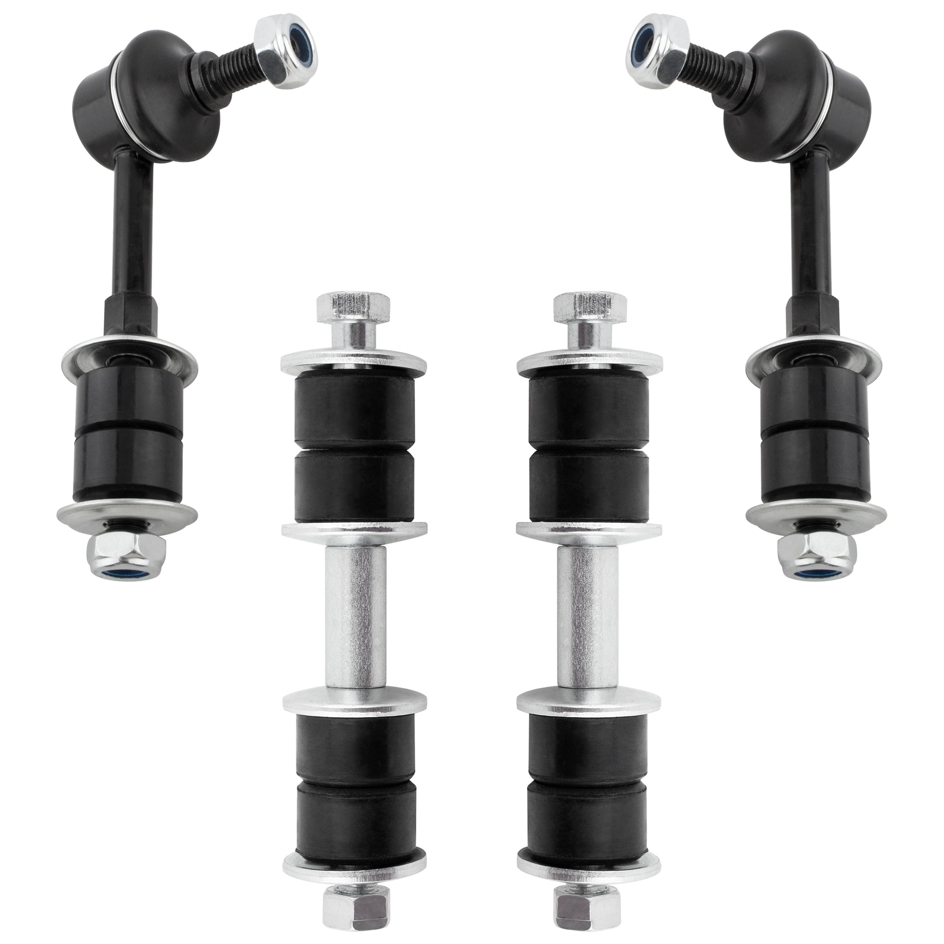 BOXI (Set of 4) 2x Front Stabilizer Sway Bar Links + 2x Stabilizer Rear Sway Bar Links Replacement