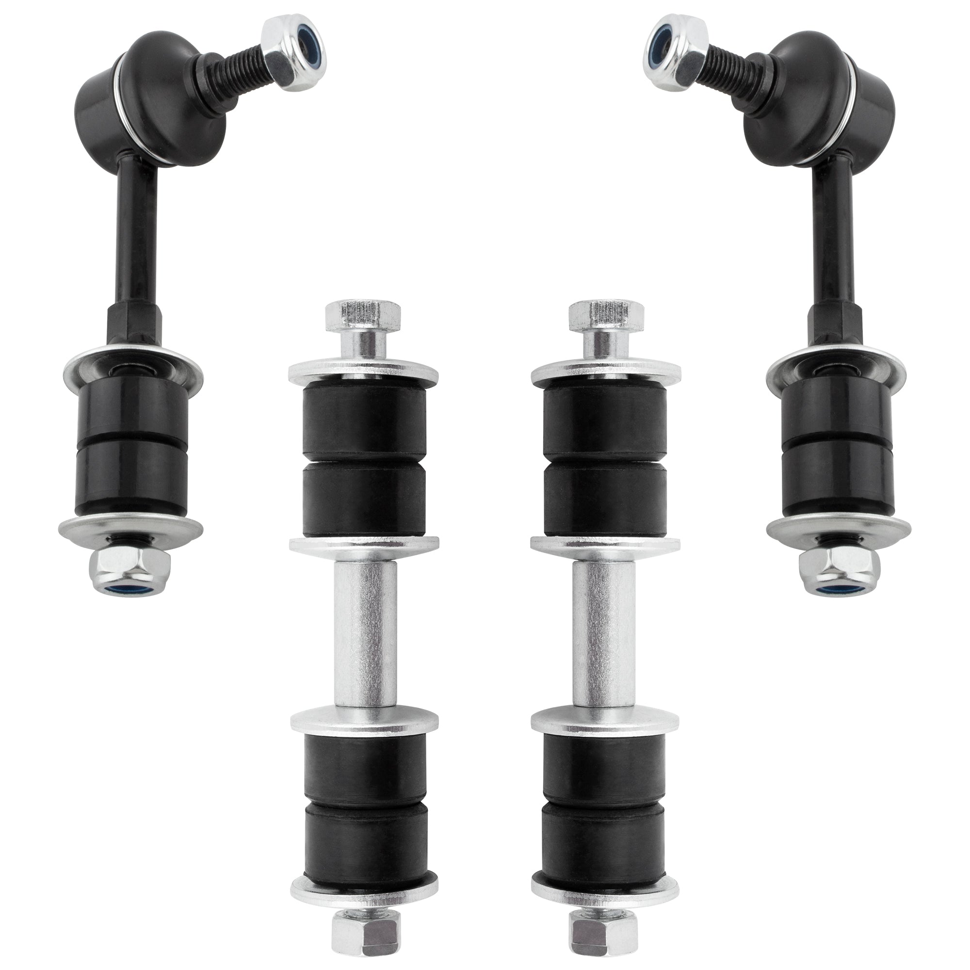 BOXI (Set of 4) 2x Front Stabilizer Sway Bar Links + 2x Stabilizer Rear Sway Bar Links Replacement