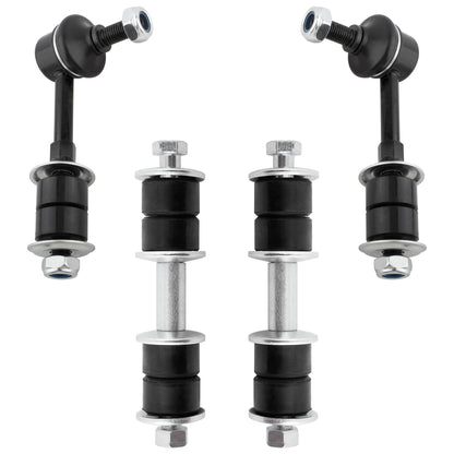 BOXI (Set of 4) 2x Front Stabilizer Sway Bar Links + 2x Stabilizer Rear Sway Bar Links Replacement