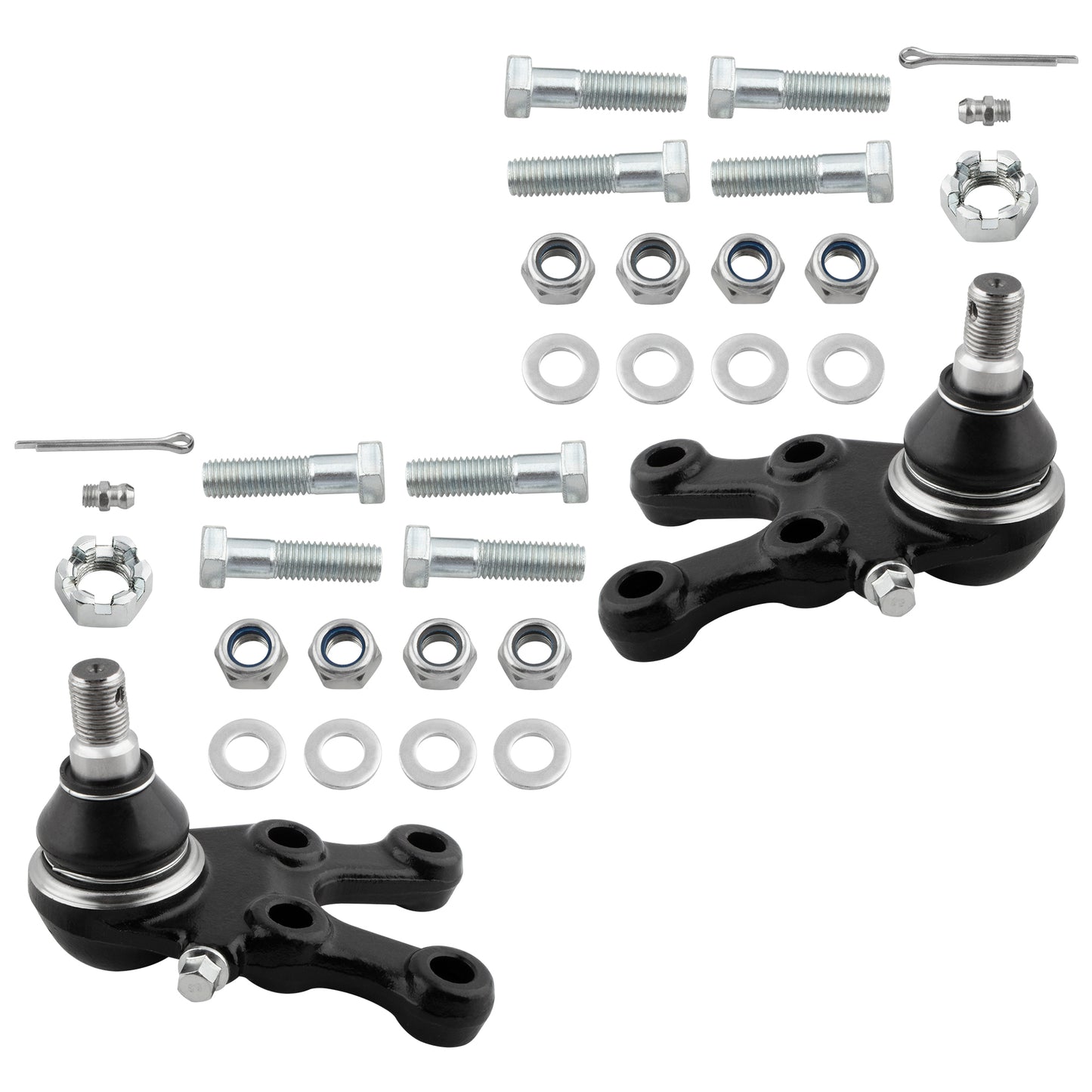 BOXI Ball Joints Front Lower and Upper Kit 4pc K9753 K9754 K9755 for Mitsubishi Montero 1992-2000 — product photo 3