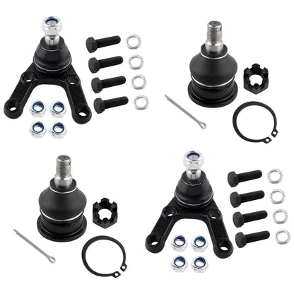 BOXI 4pc Front Lower Upper Ball Joint Kit Fits for Dodge Raider 1987-1989