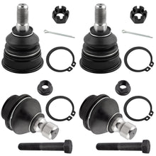 BOXI 4pcs Front Upper & Lower Ball Joints Fit for Nissan Frontier 2005-2019