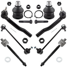 BOXI (Set of 8) Front Sway Bar End Links + Inner Outer Tie Rods + Front Lower Ball Joints fit