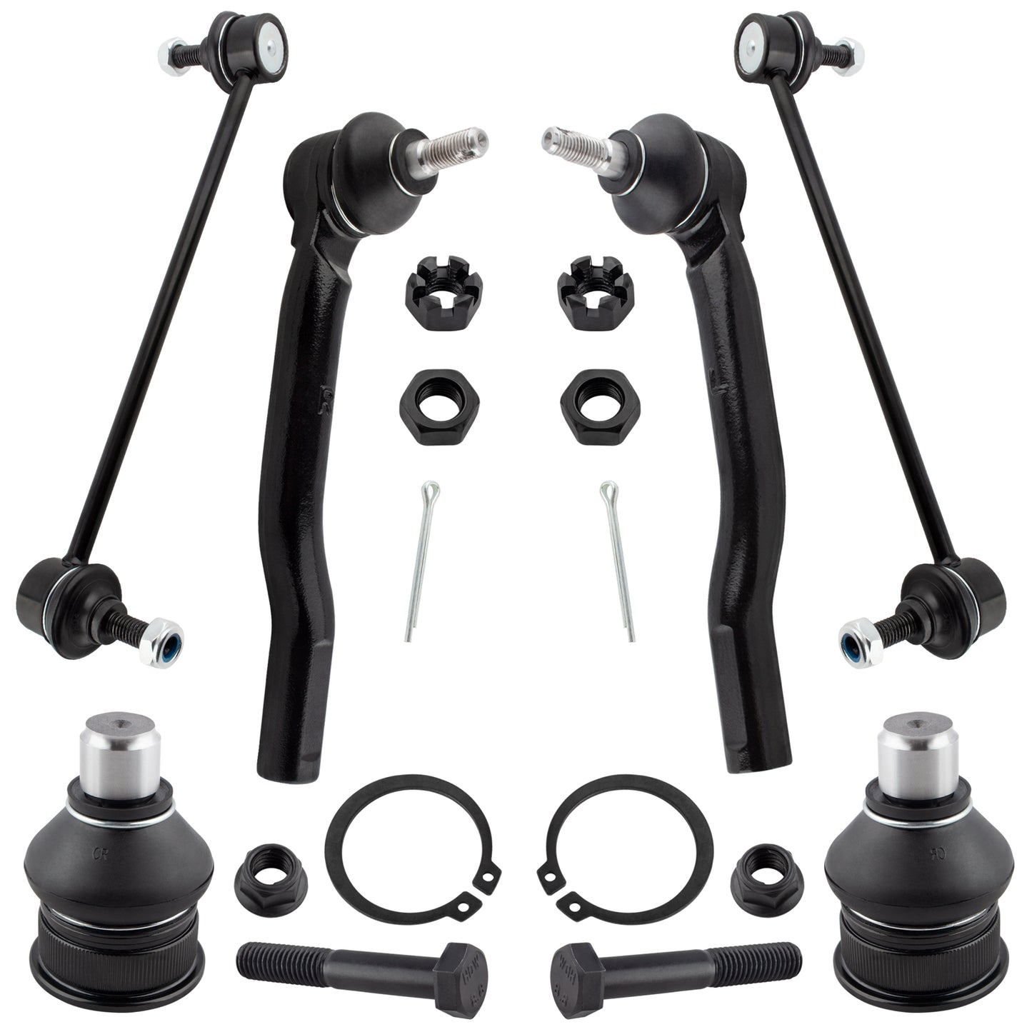 BOXI 6pcs Suspension Kit 2 Front Stabilizer