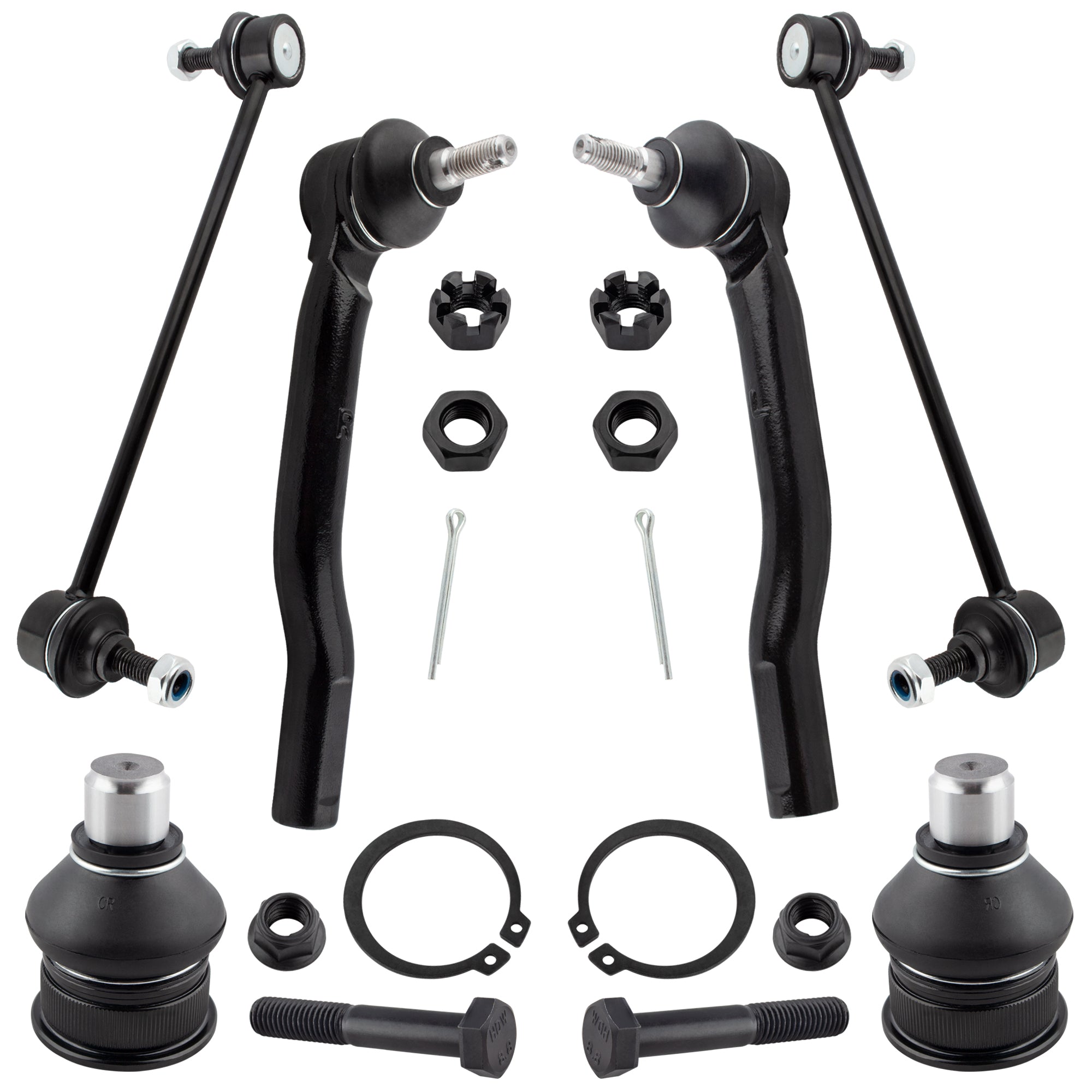 BOXI 6pcs Suspension Kit 2 Front Stabilizer