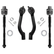 BOXI 4pcs Front Inner Outer Tie Rod End Links Fit for Nissan Rogue 2008 2009 2010 2011 2012 2013